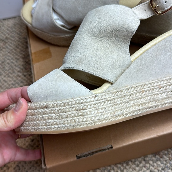 NWOT - CORDANI, Elenor - Beige Suede Sling Back Espadrille - Size 41 (9.5/10 US) - Picture 13 of 16